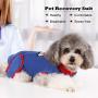 QBLEEV Recovery Suit for Dogs After Surgery, Alternative E-Collars Bandages, Professional Surgical Pet Wear Shirts for Abdominal Wounds and Skin Diseases…