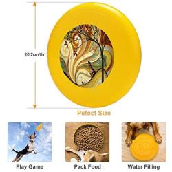 Pet Frisbee Flying Disc Dog Toy - Multifunction Out West Original Madart Painting Madart