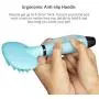 DELE Dog Massage Brush, Curry Comb for Dogs, Pet Bath Brush with Memory Gel Shedding Tools for Short to Long Smooth Hair