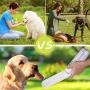 senyouth Dog Water Bottle, 420ml White Double Leakproof Portable Pet Water Bottle | with Bowl Detachable Rotatable Clamshell Wide Sink | Food Grade Silicone | Walking and Travel Drinking Dispenser