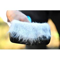 Vets Pride USA Self-Cleaning Slicker Dog Brush for Shedding - Cat and Dog Grooming Brush Removes Tangled Hair and Loose Undercoat - Easily Remove Hair from Shedding Brush with Press of a Button