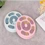 Yhytbhsh Pet Toy Dog Food Turntable Eating Puzzle Anti-Smashing Dog Bowl Supplies, Style:Round Style(Pink) FFIIKIF (Color : Green)