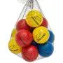 EXPAWLORER 12 Pack Dog Rubber Bouncy Balls, Dog Chew Toys Elastic Summer Floating Racquetball for Puppy Small and Medium Dogs, Red Yellow Blue