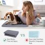 rabbitgoo Washable Pee Pads for Dogs 41 x 32, Waterproof Large Potty Training Pad Super Absorbent Non-Slip Puppy Pads Suitable for Dogs and Cats, 2 Pack, Grey