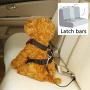 Filhome No-Chew Dog Seat Belt, Stainless Steel Cable Pet Car Seatbelt Safety Restraint Tether Puppy Vehicle Seat Belt with Buckle Latch