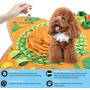 Yincimar Pet Snuffle Mat Dog Feeding Mat Small Large Dog Foraging Skills Training Mat Machine Washable Pet Activity Play Mat (Orange)