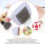 PORTOWN 2 Pcs Self Cleaning Slicker Brush, Slicker Pet Grooming Brush Premium Dog Brush & Cat Brush for Small, Medium&Large Dog&Cat with Short, Long Hair