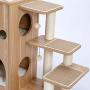 Xinyu Cat Tree Modern Cat Tower Featuring with Fully Sisal Covering Scratching Posts, Deluxe Condos and Large Space Capsule Nest