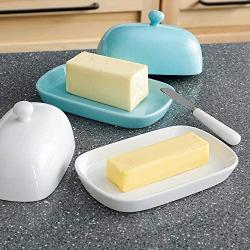 Sweese 10 Ounce Small Bowls - set of 6 and Butter Dish with Cover