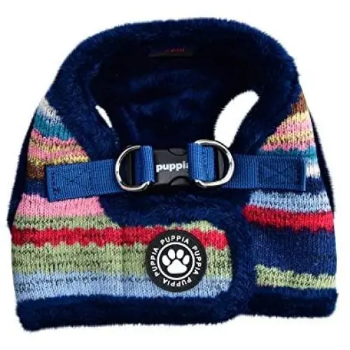 Puppia Crayon Harness B, Medium, Navy Puppia Crayon Harness B, Medium, Navy