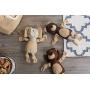 Bone Dry DII Burlap Body Jungle Friends Squeaking Pet Toy, Plush Toy for Small, Medium and Large Dog