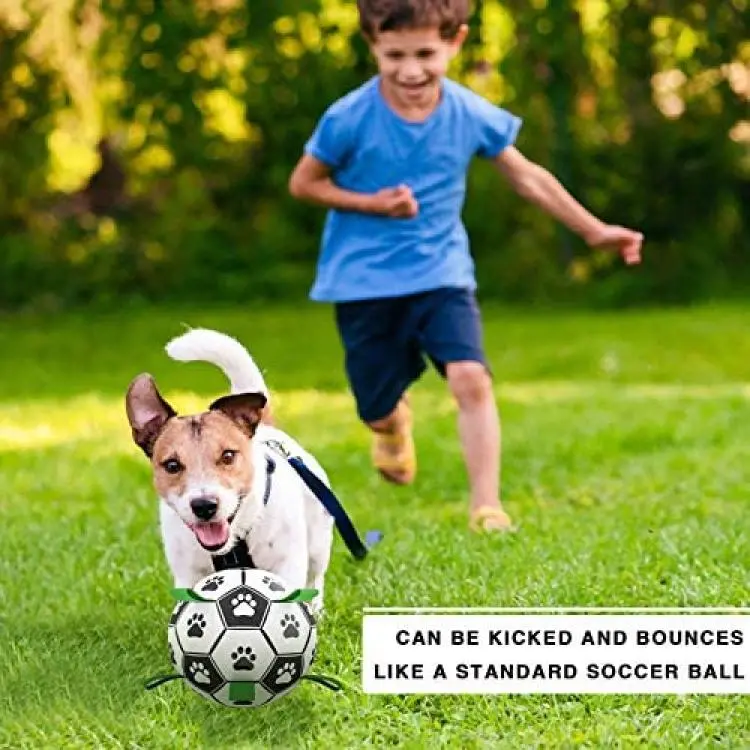 Dog Toys, Interactive Dog Soccer Toys With Grab Tabs, Durable Dog Balls For  Small And Medium Dog Water Toys Indoor And Outdoor