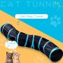 iCAGY Cat Tunnel for Indoor Cats Interactive, Rabbit Tunnel Toys, Pet Toys Play Tunnels for Cats Kittens Rabbits Puppies Crinkle Collapsible Pop Up 47''