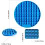 Lick Mat for Dogs - Slow Eating Dog Bowl to Slow Down Eating Puzzle Feeder for Dog and Cat with Suction Cup Slow Treat Dispensing Mat Perfect for Pet Food Treats Yogurt or Peanut Butter (Blue/Orange)