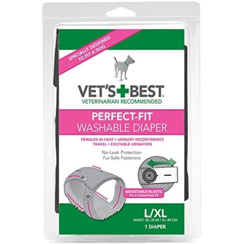 Vets Best Perfect Fit Washable Female Dog Diaper, 1 count Vets Best Perfect Fit Washable Female Dog Diaper, 1 count