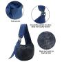Alfie Pet - Tyler Pet 1-Sided Mesh Sling Carrier - Color: Navy