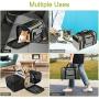 COVONO Expandable Pet Carrier for Cats, Dogs and Small Animals, Portable Pet Travel Carrier, Airline Approved, Soft Sided, Foldable, Steel Frame, 3 Open Doors, Big Space