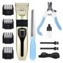 Dog Grooming Clipper Set, MS.DEAR Professional Cat Hair Shaver Electric Pet Trimmer Tool Kit Low Noise Wireless Rechargeable Pet Hair Remover Clippers for Large Medium Small Animals