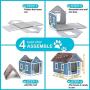 PETYELLA Heated cat Houses for Outdoor Cats in Winter - Heated Outdoor cat House Weatherproof - Outdoor Heated cat House - Easy to Assemble