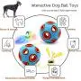 Interactive Dog Chew Toys, 2 Pack BBQ Flavor Dog Chewing Toys with Flash Bell Inside Pet Behavior Training Puppy Dental Chewer for Large Middle Dogs Interactive Dog Chew Toys, 2 Pack BBQ Flavor Dog Chewing Toys with Flash Bell Inside Pet Behavior Training Puppy Dental Chewer for Large Middle Dogs