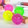 Squeaky Pet Toy Rubber LED Light Up Spike Ball Pet Dog Cat Toy