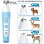 Dog Nail Grinder Quiet Electric Dog Shaver Clippers Set, GLE2016Pet Nail Trimmer 4 in 1 Electric Rechargeable Nail Clippers Low Noise Rechargeable Cordless Hair Clippers Set for Dogs Cats Pets