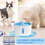 Automatic Pet Drinking Dispenser,2.6L /88OZ Pet Water Fountain,Pet Water Dispenser with 2 Replacement Filters & 1 Silicone Mat for Cat/Small Dog/Animals