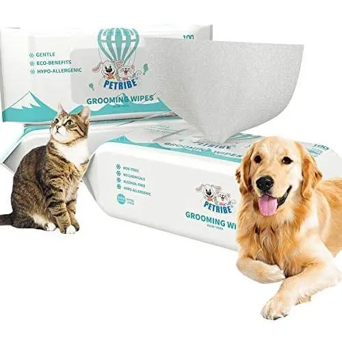 Umran Grooming Wipes for Dogs & Cats - 100% Natural, Earth-Friendly - Doggie Wipes for Paws, Body and Butt, Aloe Vera Umran Grooming Wipes for Dogs & Cats - 100% Natural, Earth-Friendly - Doggie Wipes for Paws, Body and Butt, Aloe Vera