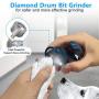 Peroom Dog Nail Grinder with 2 LED Light, Pet Dog Nail Clippers and Trimmers with Nail Storage Box, Low Noise Electric Dog Nail Trimmers Grooming for Small Medium Large Dogs and Cats