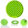 Dog Lick Pad, Durable Silicone Slow Feeder Treat Dispensing Mat, Dog Slow Dispensing Treat Lick Mat Suctions for Pet Bathing, Grooming, and Dog Training