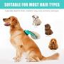 YOPETAYU Self Cleaning Slicker Brush with Plastic Tips for Medium, Large Dog & Cat for All Hair Types. Gently Remove Loose Hair, Shedding Fur, Mats & Tangled Hair. Pet will love this Grooming Tool