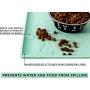 Humble Pet Food Mat Feeding Tray - Non-Slip, Anti-Spill, Raised Dog Food Mat, Easy Clean Waterproof - Premium Quality Silicone - Perfect for Dog Bowl Mat and Cat Feeding Mat Tray, 24'' x 16''