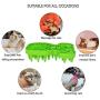 KIRTI Groom Brush,Massag Brush for Dogs, Cats, Small Animals and Pets with Short Hair Grooming Bathing Massaging and Deshedding Silicone Brush,Soft Rubber Bristles