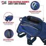 Titan - Backpack For Dogs | Dog Backpack For Hiking w/ 3M Reflective Stitching Increases Safety At Night | Front And Back Leash Attachment Points | 5 Point Adjustable Fit Harness For Dogs | Dog Vest