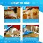 Pet Grooming Kit for Dog and Cat with 2 Sided Grooming Brush and 2 Sided Grooming Glove for De-Shedding, De-Matting and Cleaning All Pet Hair Effectively