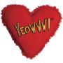 Yeowww! Heart Attack Pack: 3X 100% Organic Catnip Heart Cat Toys, Each with a Different Phrase