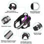 Adjustable Dog Harness, No Pull Dog Harness Outdoor Vest with Easy Control Handle, Hook and Front Reflective Straps - No More Pulling, Tugging or Choking for Small Medium Large Dogs