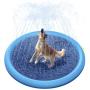 Peteast Splash Sprinkler Pad for Dogs Kids, Dog Bath Pool Thickened Durable Bathing Tub Pet Summer Outdoor Water Toys, XL