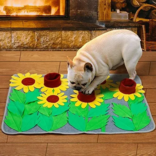 APCHFIOG Pet Snuffle Mat for Dog, Nosework Feeding Mat Training Play Mat Interactive Puzzle Toys Great for Stress Release APCHFIOG Pet Snuffle Mat for Dog, Nosework Feeding Mat Training Play Mat Interactive Puzzle Toys Great for Stress Release