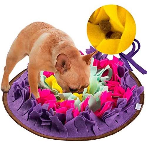 Green House Dog Snuffle Mat Pet Puzzle Toy Sniffing Training Pad Activity Blanket Feeding Mat for Dog Release Stress