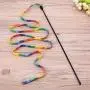Cat Toys Cute Funny Colorful Rod Teaser Wand Plastic Pet Toys for Cats Interactive Stick Cat Supplies Cat Toys Cute Funny Colorful Rod Teaser Wand Plastic Pet Toys for Cats Interactive Stick Cat Supplies