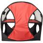 PET LIFE Kitty-Play Collapsible Travel Interactive Kitty Cat Tree Maze House Lounger Tunnel Lounge, One Size, Red and Black
