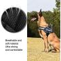 Orinci Reflective Dog Harness，Easy On and Off Pet Vest Harness Breathable Adjustable Pet Vest with Handle for Outdoor Walking-No More Pulling or Tugging（Blue，S