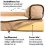 Animal Planet Orthopedic Luxury Dog Bed - Premium Memory Foam Pet Dog Sofa Bed Lounger with Washable Cover, Large and Jumbo - for Dogs & Cats