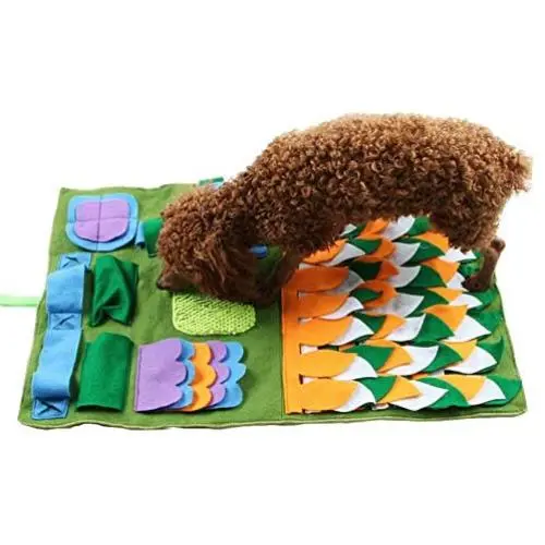 Luck Dawn Dog Snuffle Mat, Soft Felt Dog Smell Training Mat for Encourages Natural Foraging Skills Luck Dawn Dog Snuffle Mat, Soft Felt Dog Smell Training Mat for Encourages Natural Foraging Skills