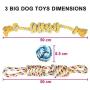 roying Dog Rope Toys for Aggressive Chewers Dog Chew Toys Tough Rope Interactive Heavy Duty Dog Toys Tough Twisted Rope Toy Indestructible Dog Toys Teeth Cleaning for Medium Large Dogs 3 Pack