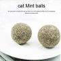 Bitcircuit Cat Mint Ball, Cat Catnip Sticks Mint Ball, Lickable Cat Treats Stick-On Wall Toy with Adhesive Sticker Natural Compressed Catnip Ball Toy for Pet Relieve Stress Soothing Breath