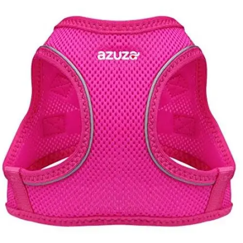 azuza Dog Harness for Small Dogs, Reflective Step in Dog Vest Harness, All Weather Comfort Air Mesh Puppy Harness azuza Dog Harness for Small Dogs, Reflective Step in Dog Vest Harness, All Weather Comfort Air Mesh Puppy Harness