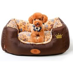 PLS Birdsong SweetSpot Bolster Dog Bed with Pillow, Extra Plush, Completely Removable Cover with Zipper