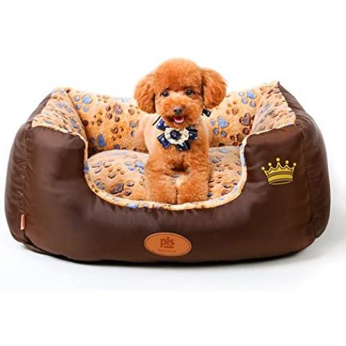 PLS Birdsong SweetSpot Bolster Dog Bed with Pillow, Extra Plush, Completely Removable Cover with Zipper